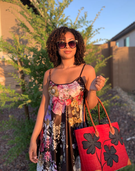 Mamy Flower Vines (Red/Black)