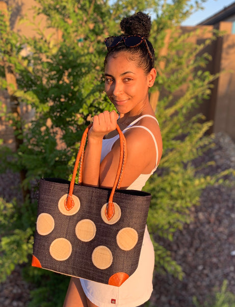 Mamy Polka Dots (Black/Tan)